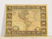 Ancient illustrated map of America. Poster of old cartography of the XVIII Century. Fine art .