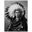 James A. Garfield, Chief of Apaches. Black and white portrair  of a native american leader
