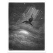 Gustave Dore Paradise Lost engraving . Satan descent to Earth.