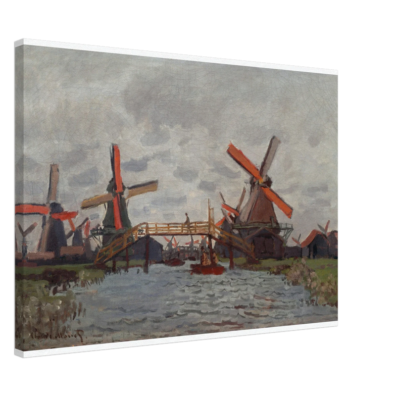 Windmills near Zaandam by Claude Monet