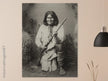 Geronimo Apache leader.  Portrait of native american indian.