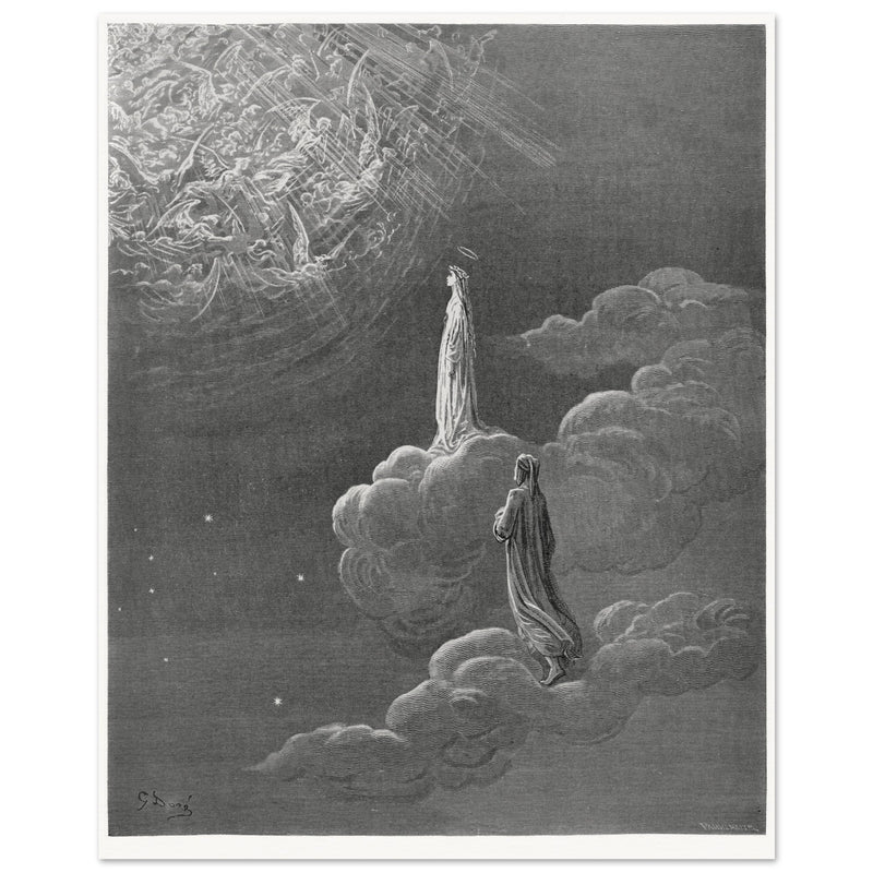 Gustave Dore illustration for The Divine Comedy by Dante Alighieri.  Paradise.