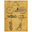 vintage motorcycle patent by G. M Holley.