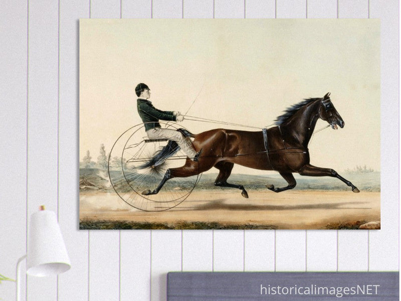 Racehorse Mac by  Nathaniel Currier 1853.