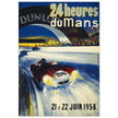 Le Mans 24 hours car race vintage print  1958 by Beligond.