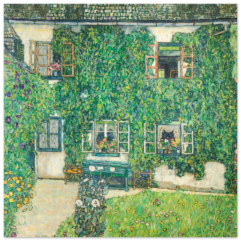 Gustav Klimt Forester's House in Weissenbach II Garden .