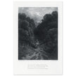 Gustave Dore illustration of King Arthur legend .Lancelot approaching the Castle of Astolat, Idylls of the King by Alfred Tennyson.