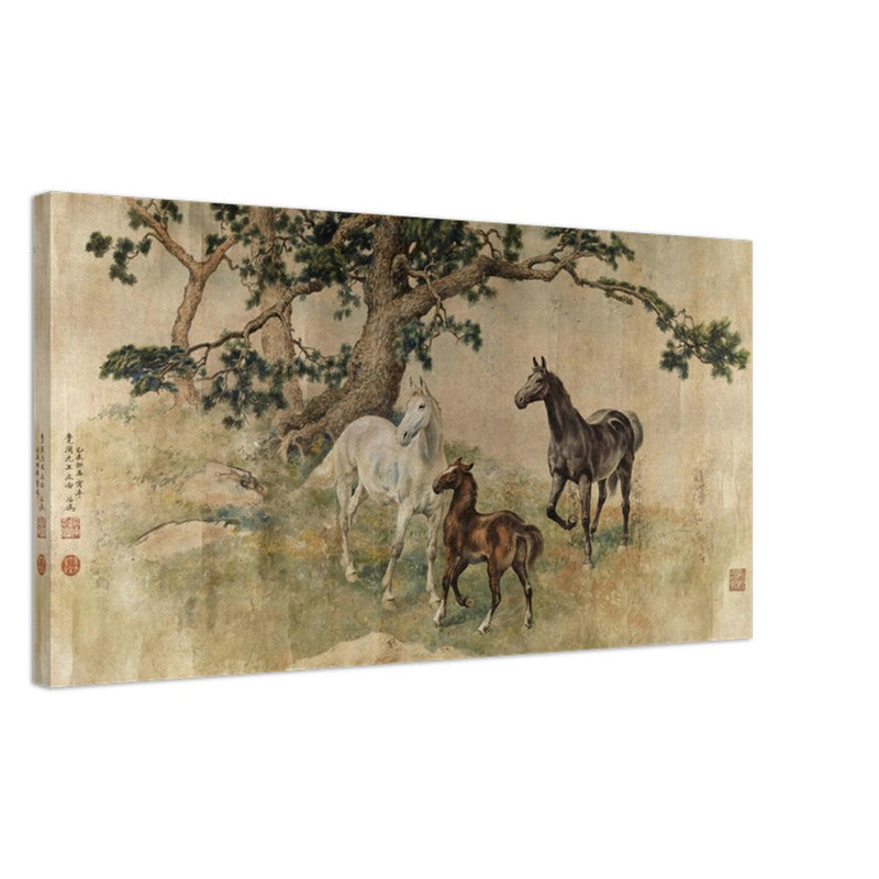 Three horses by Xu Beihong 1919.