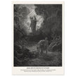 Gustave Dore The Bible engraving print . Adam and Eve driven out from Eden.