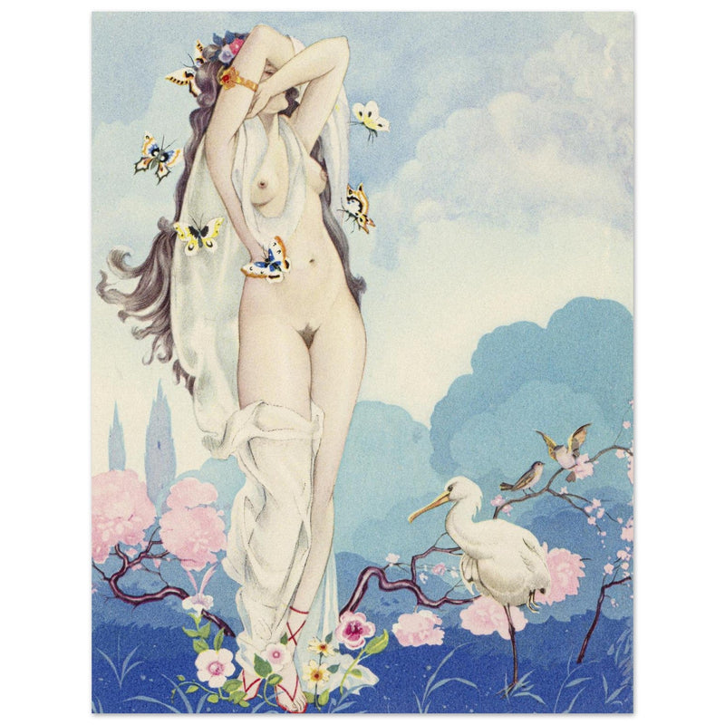 Umberto Brunelleschi illustration for the book Les Baisers ( The Kisses )
