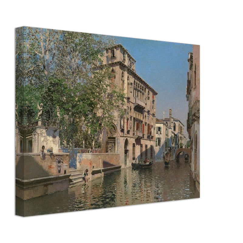 A canal in Venice by Martin Ricoca 1875. Italy .