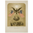 The American Declaration of Independence illustrated in 1861.  reproduction