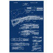 Firearm historic patent 1900. Matte paper