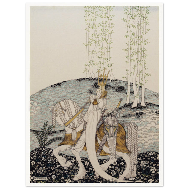 Kay Nielsen and his illustration to The Lassie and Her Godmother.