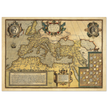 Old map of the Roman empire . Poster vintage reproduction of a map of 1579.