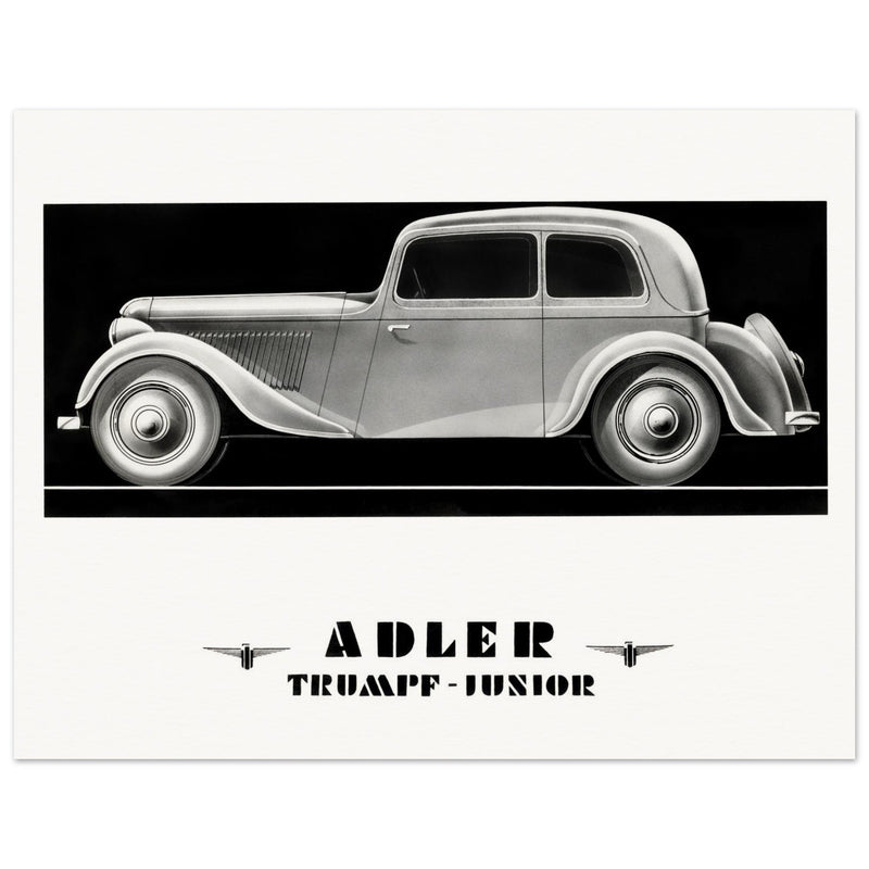 Adler Trumpf Junior Cabrio limousine car vintage print reproduction.