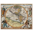 Ancient map of America XVI century by Theodor de Bry.