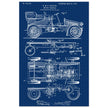 Motor Vehicle patent. Vintage car illustration.