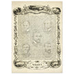 The Constitution of the United States of America vintage poster of 1865.