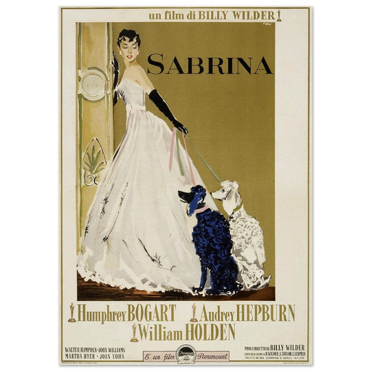 Sabrina with Audrey Hepburn movie poster.