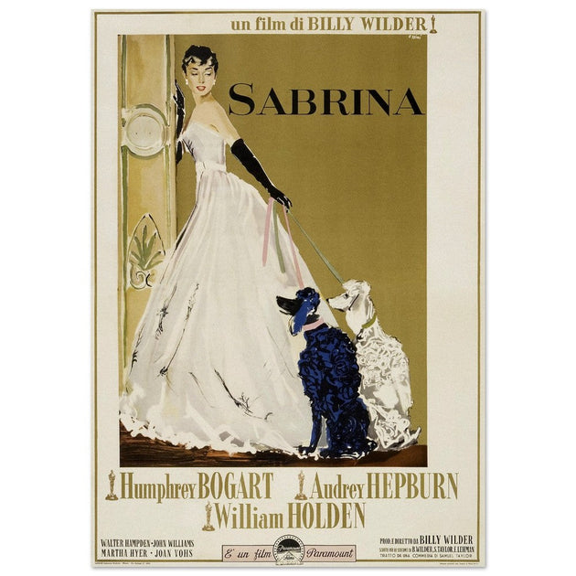 Sabrina with Audrey Hepburn movie poster.