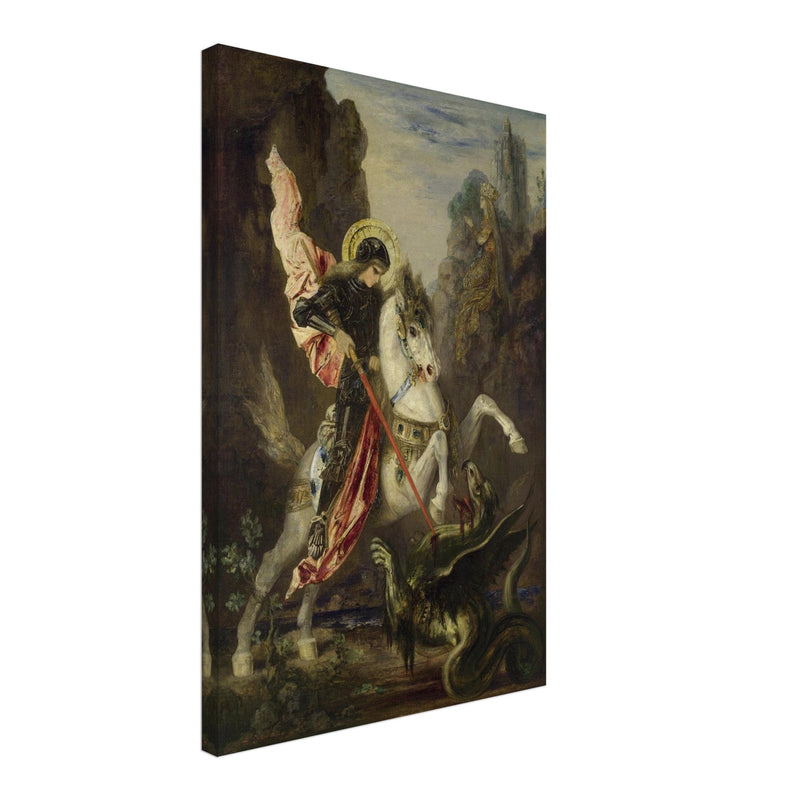 Saint George and the Dragon painting by Gustave Moreau