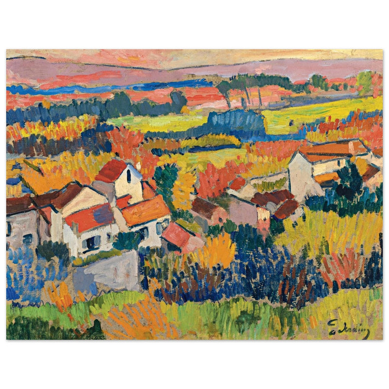 Andre Derain Painting Landscape in the surroundings of Chatou (Paysage aux environs de Chatou)