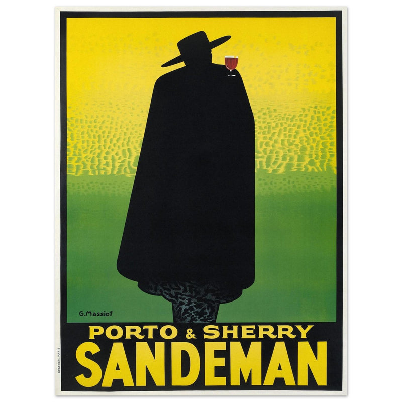 Sandman Porto sherry vintage advertising  . by George Massiot