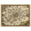 London vintage city map poster  from 1928 by Leslie Mc Donald.