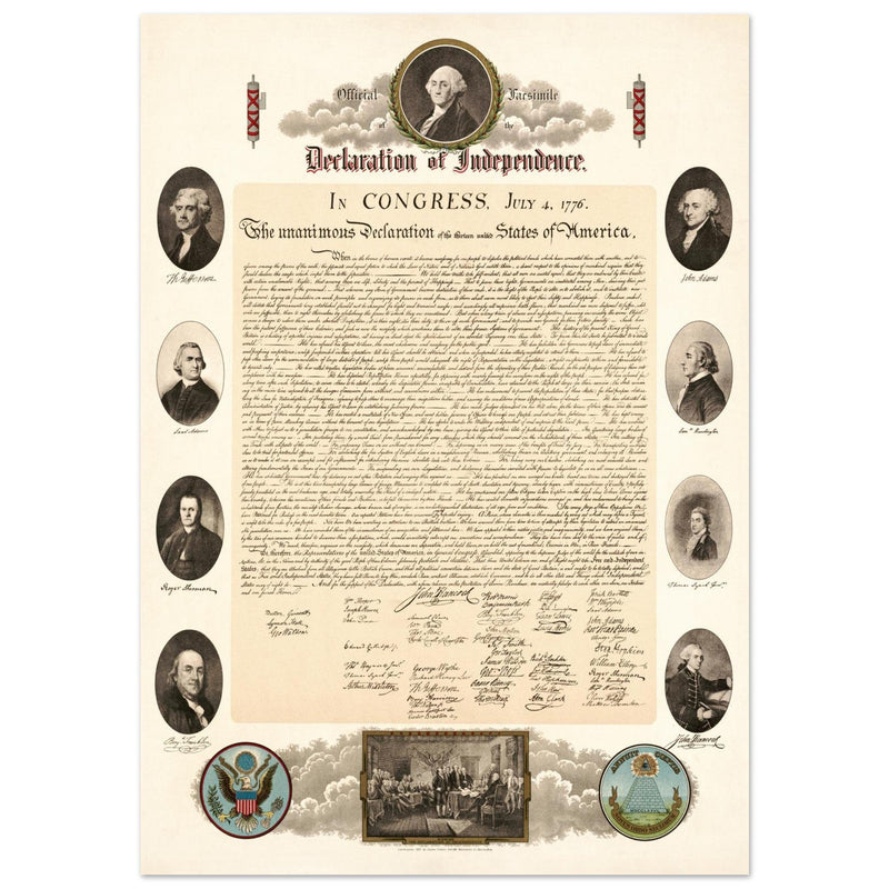 Official Facsimile of the Declaration of Independence 1903.  print.