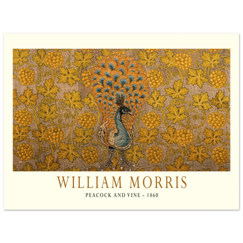 William Morris Peacock and Vine 1860 .