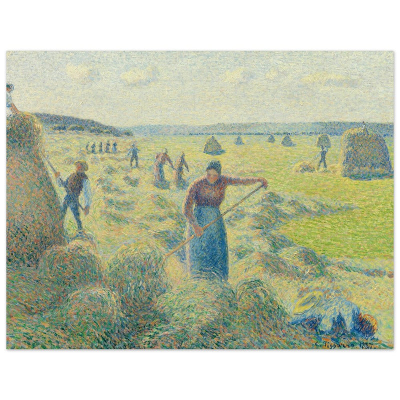 La Recolte des Foins  Eragny. The haymaking Eragny by Camille Pissarro 1887.