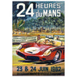 Le Mans 24 hours sports car race vintage print  1962. poster by Belegond.