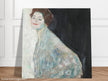 Gustav Klimt Lady in White woman portrait painting.