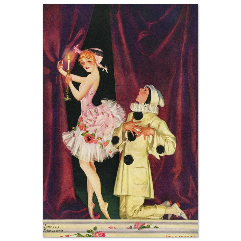 Frank Xavier Leyendecker vintage illustration for famous magazine cover.