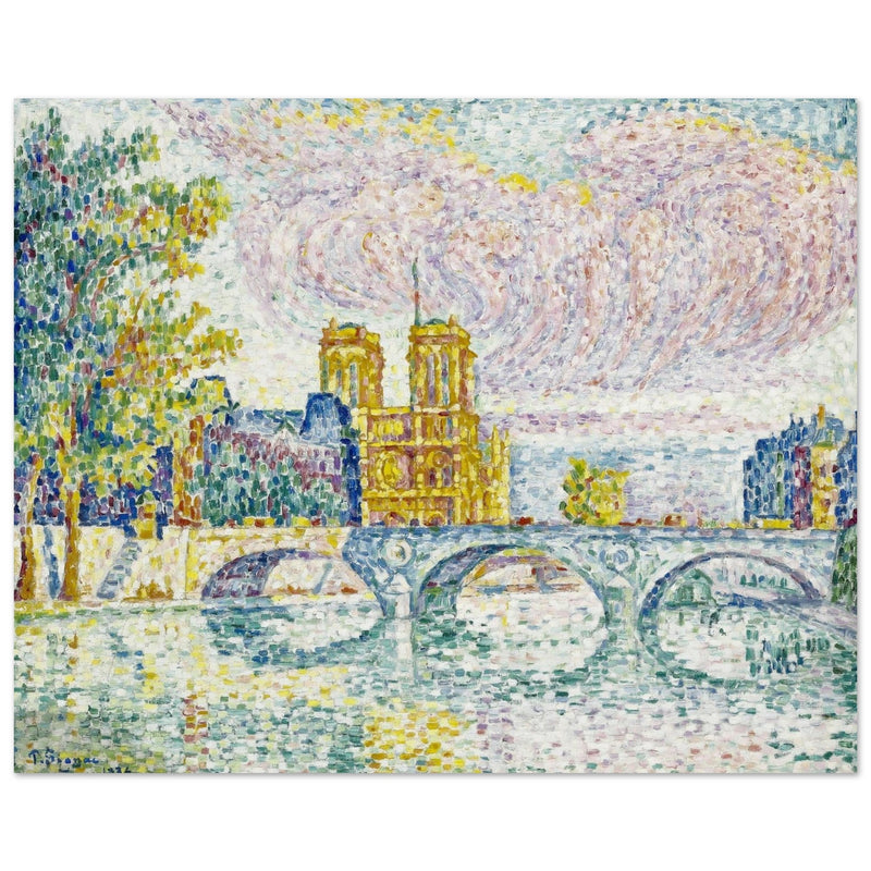 Paul Signac La Cite, Paris. The city Paris painting.