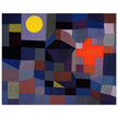 Paul Klee Fire at Full Moon abstract painting.   .