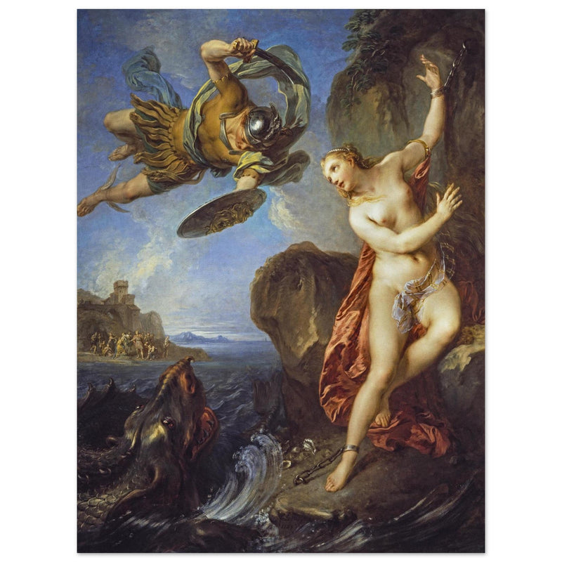 Perseus and Andromeda painting by François Lemoyne 1723