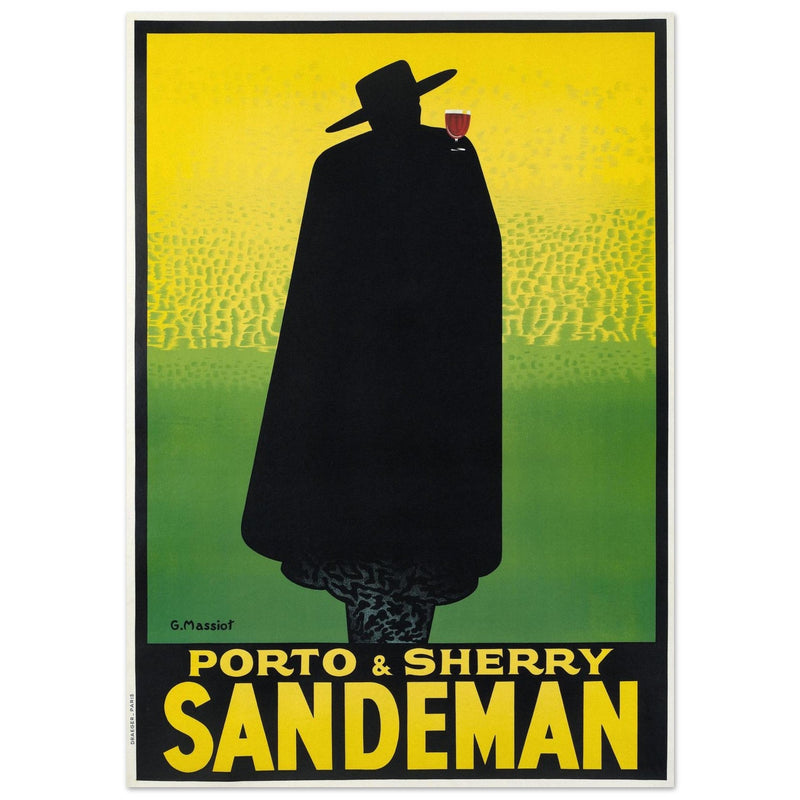 Sandman Porto sherry vintage advertising  . by George Massiot