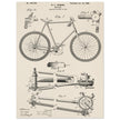 Vintage bicycle patent 1899 by M. C Johnson.