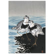 Great knot sandpipers by Ohara Koson woodblock print reproduction
