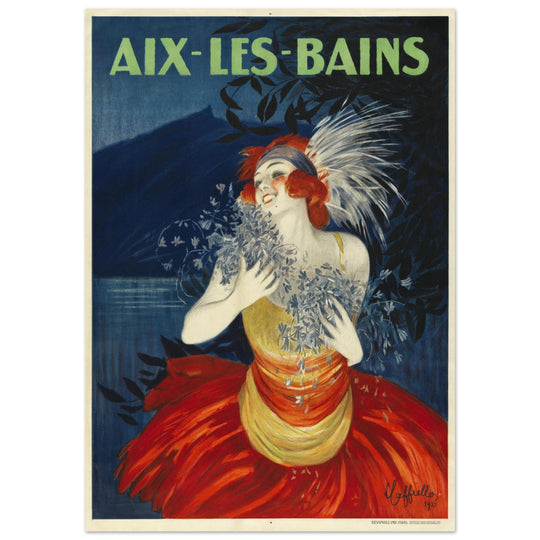 Aix Les Bains advertising vintage poster created by Leonetto Cappiello.