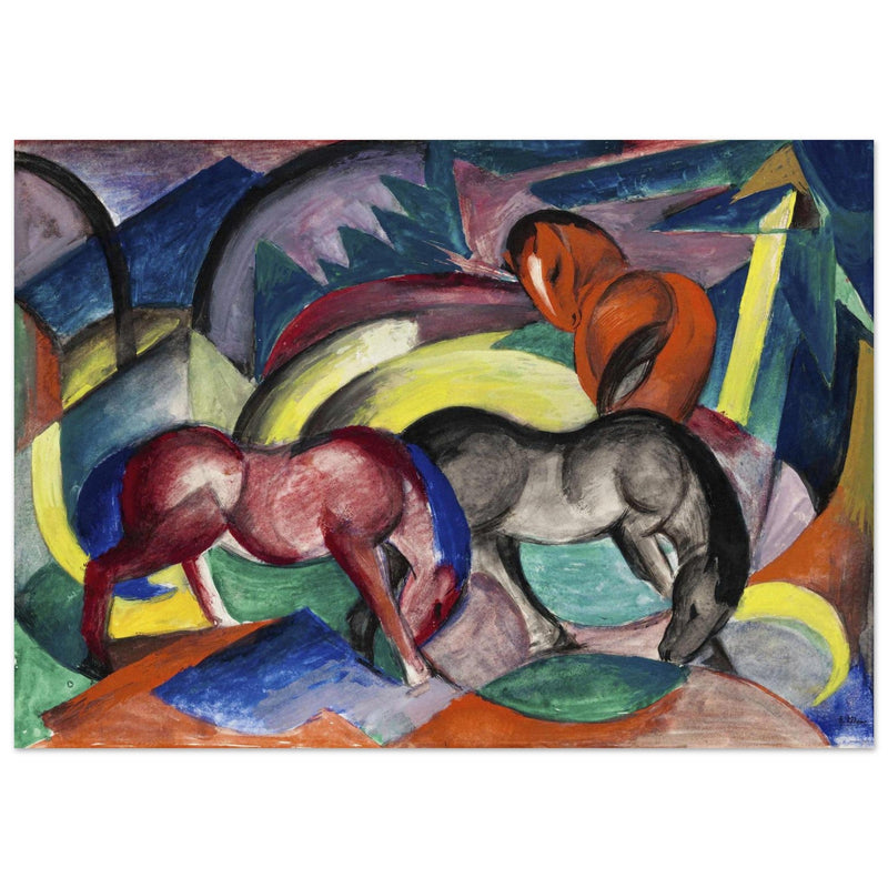 Drei Pferde  Three Horses painting reproduction by Franz Marc