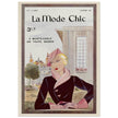 La Mode Chic old vintage fashion magazine cover from the 30s.