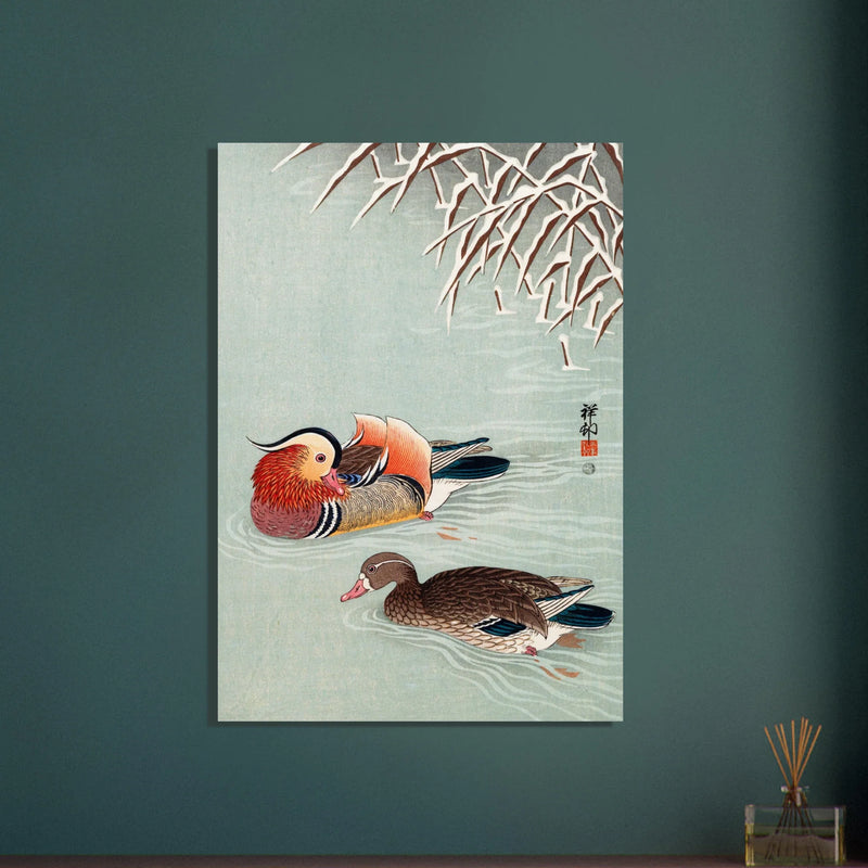 Mandarin ducks by Ohara Koson