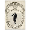 Declaration of Independence of America. George washington manuscript illustration.