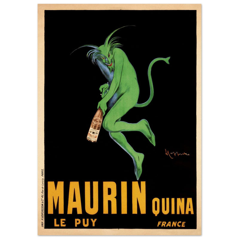 Maurin aperitif vintage advertising poster  from 1906 by Leonetto Capiello.