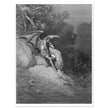 Gustave Dore Paradise Lost engraving .Satan's contemplation upon observing the beauty of Earth.