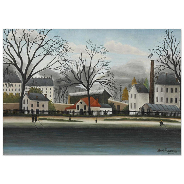 Henry Rousseau painting The Banlieue