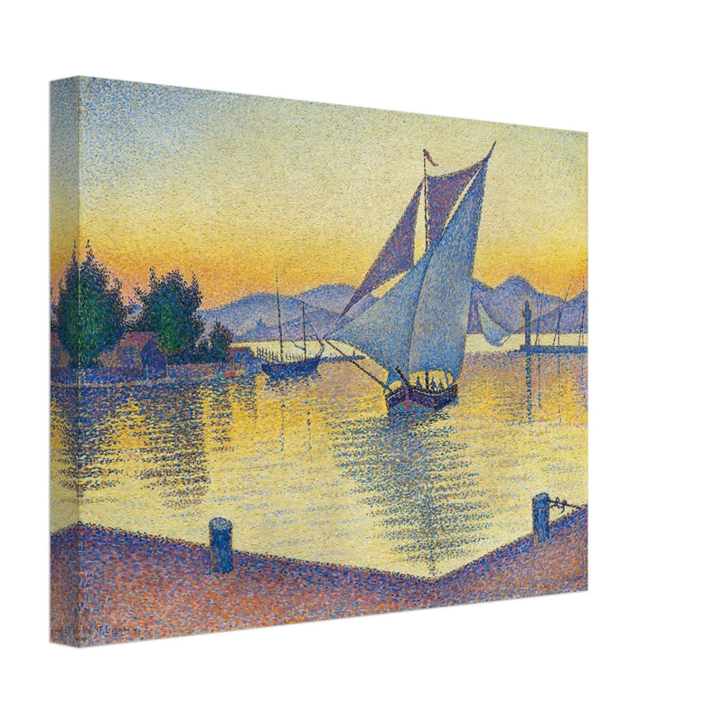 Paul Signac Le Port au soleil couchant, Opus 236 Saint Tropez painting